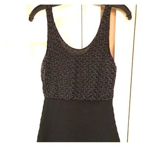 Black dress with sparkle top